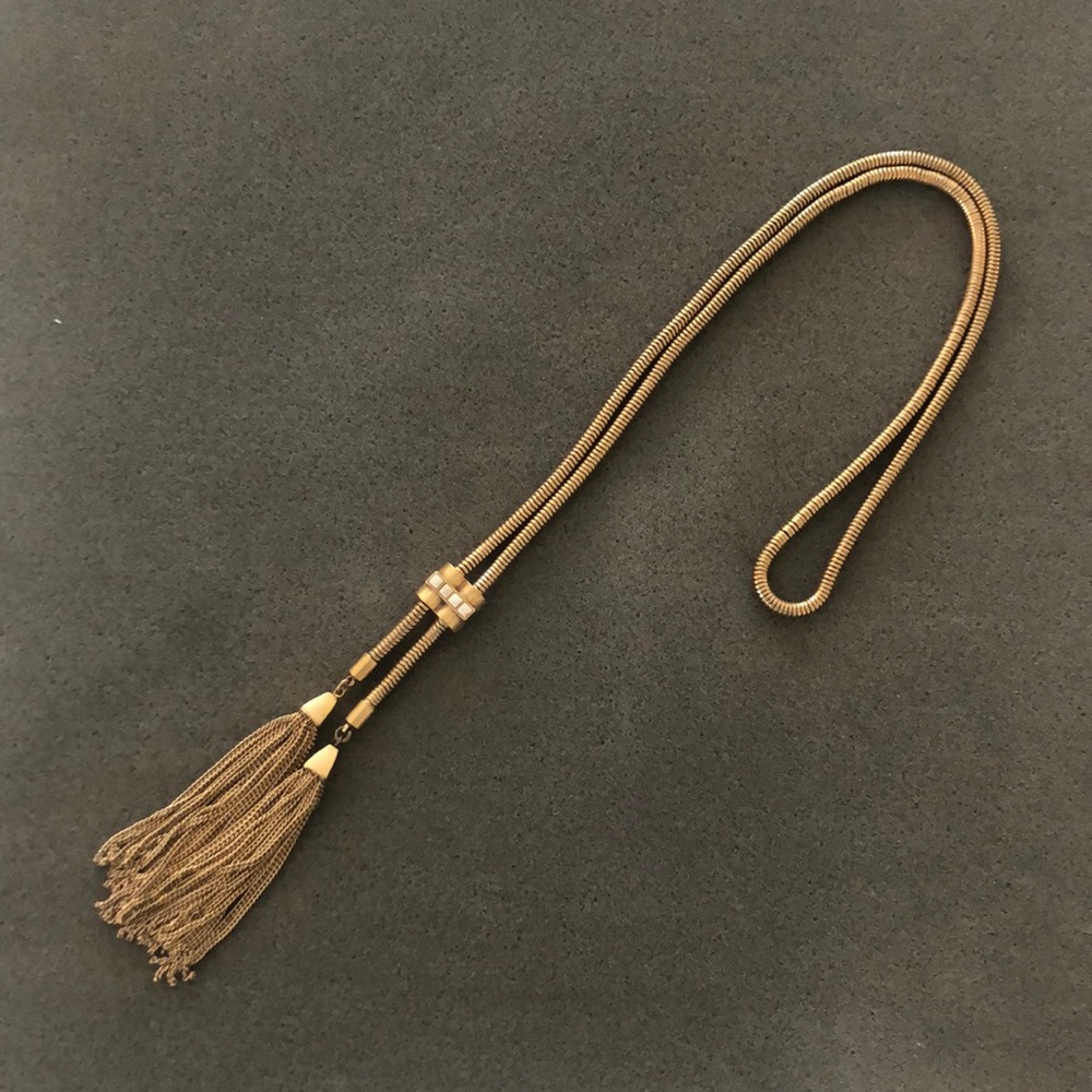 Stella & Dot Jacqueline Tassel Lariat Necklace